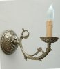 Kinkiet mosiężny,lampa ścienna z mosiądzu